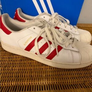 adidas Originals Superstar Foundation FTWWHT/Scarlet 11.5 w/ Box